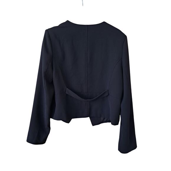 DEREK LAM Collective Black Military Jacket Blazer Size  16 - Picture 11 of 13